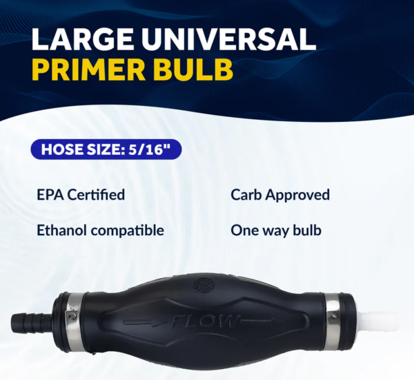 5/16" Fuel Primer Bulb, Large EPA/CARB Approved - Image 3